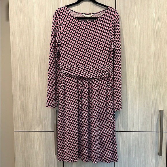 NEW Boden | Amelie Long Sleeve Dress | Sherbert Terrace Swirl | 8R | NWT‎ - Picture 4 of 16